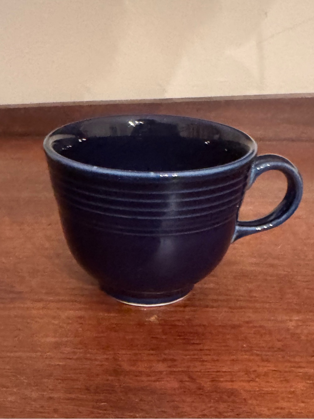 Vintage Fiesta Homer Laughlin Dark Blue Cup